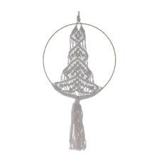 GOLDEN RING WITH COTTON TREE WALL DECO WITH LIGHT - 202-2900041B