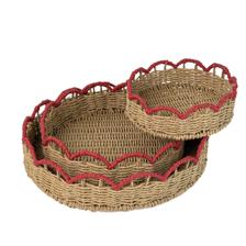 S/3 PAPER BASKET WITH IRON FRAME - 202-2900082