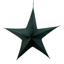 X-MAS STAR 110CM VELVET FABRICGREEN - 202-3800018