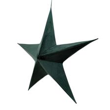 X-MAS STAR 110CM VELVET FABRICGREEN - 202-3800018