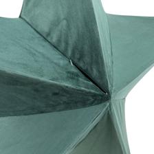 X-MAS STAR 110CM VELVET FABRICGREEN - 202-3800018