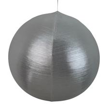 X-MAS BALL 80CM METAL FABRIC SILVER - 202-3800027
