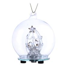 GLASS XMAS HANGING DCOR(USE 3PCS OF "LR41"  BUTTON CELL NOT - 202-5600017