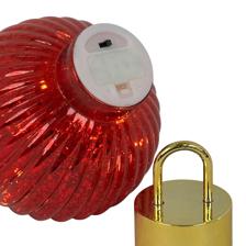 GLASS XMAS BALL W/LIGHT - 202-5600055B