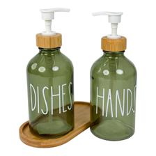 BATHROOM SET WITH BAMBOO TRAY - 351-820002