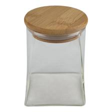 GLASS JAR WITH BAMBOO LID - 353-060006