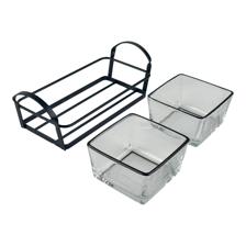 SET/2 GLASS SNACK BOWL - 353-210002