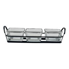 SET/3 GLASS SNACK BOWL - 353-210003