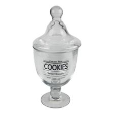 GLASS JAR WITH STAND H30.5CM - 353-210007
