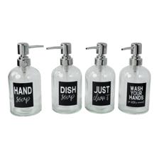 GLASS SOAP DISPENSER - 354-130006