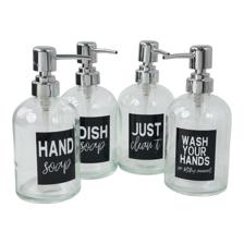 GLASS SOAP DISPENSER - 354-130006