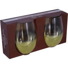 SET OF 2 STEMLESS WINE GLASS - 411-965110
