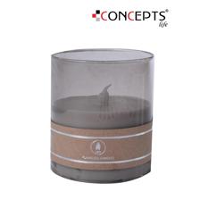 VELA COM BASTÃO DE VIDRO LED D8x9cm - 415-651161