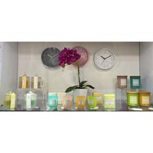Scented candle in the coloredD7XH8CM glass jar with color b - 415-651976