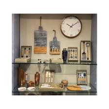 S/4 BAR SET ROSE GOLD FINISH&MARBLE HANDLE - 429-6000131