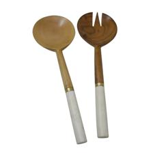 salad server set with wood handle - 429-6000178