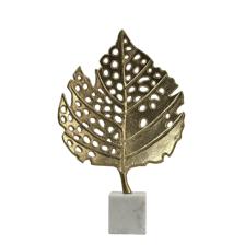 decorative leaf with marble base - 429-860034