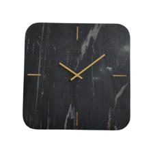 SQUARE BLACK MARINE MARBLE WALL CLOCK - 429-980008