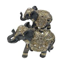 ELEFANTES DECOR 18X7X19.5CM - 437-0420433