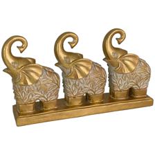 DECORAÇÃO DE ELEFANTE 34,5X7,3X18CM - 437-7311497