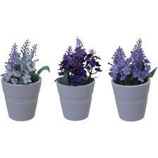 POT W/ PLASTIC PLANT DCOR - 439-357008