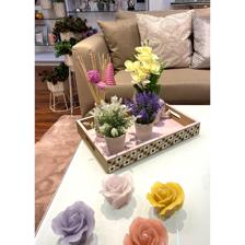 POT W/ PLASTIC PLANT DCOR - 439-357008