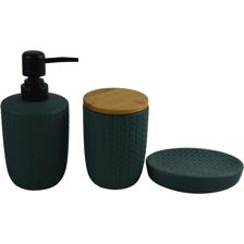 S/3 BATHROOM (soap dispensersoap dish Cotton jar) - 442-490137