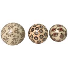 ESFERAS DE DECORAÇÃO 3 MOD 8X8X8CM - 442-540236
