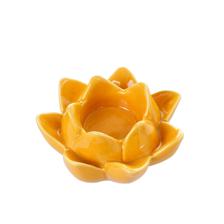 CERAMIC LOTUS CANDLE HOLDER - 445-803175