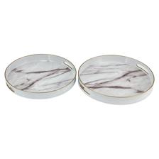 2/S PLASTIC ROUND TRAYS (paper+glory paiting) - 448-2820003
