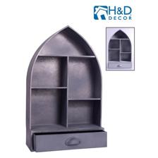 IRON WALL RACK W/ HOOK - 449-150153