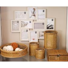 2/SET RATTAN/WOOD BOX - 449-345416