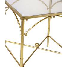 IRON / GLASS SIDE TABLE - 449-8410120