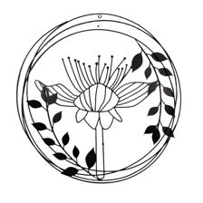 IRON FLOWER WALL DCOR - 449-966880