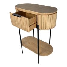 WOODEN SIDE TABLE  W / DRAWER - 454-1300138
