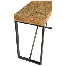 WOOD + IRON CONSOLE TABLE - 454-211332