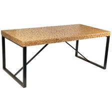 WOOD + IRON DINING TABLE - 454-211333
