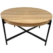 WOOD + IRON COFFEE TABLE - 454-211340