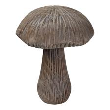WOODEN MUSHROOM DCOR - 454-3400011