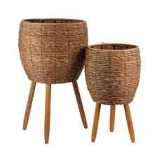 2S GRASS WEAVING PLANTERS - 454-5400049