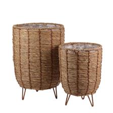 2S GRASS WEAVING PLANTERS - 454-5400050