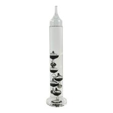 galileo thermometerblack ballswith silver tags5.1x5.1x24cm - 455-32620
