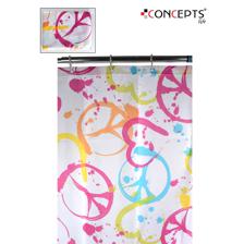 100% POLYESTER SHOWER CURTAIN - 457-090010