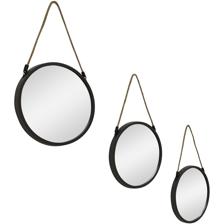 Set of 3x10" round mirror - 531-72460