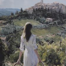 framed painting - 532-28865