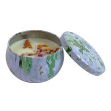 tin cup candle- spring collection - tuberose     6x6x4cm - 532-45309