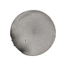 PP  placemat with pompon Size:38cm
Material:PP - 537-75262