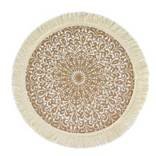 Printed jute placemat Material:80%Jute+20%paper
Size:38cm - 537-75354