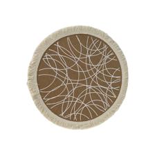 Jute placemat with fringe Material: jute
Size:38cm - 537-75457