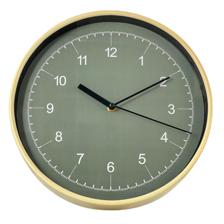 12" Plastic wall clock (Framewith wood finish) - 542-120250